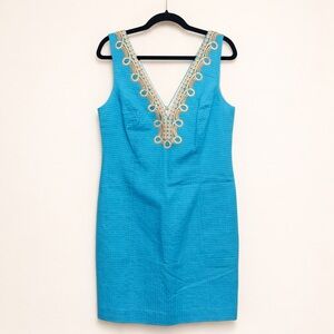 Lilly Pulitzer Embroidered Sleeveless Shift Dress